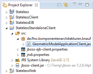 Config-Dateien im Project Explorer