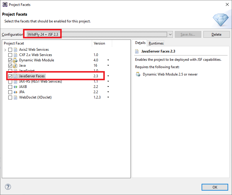 JavaServer Faces Configuration