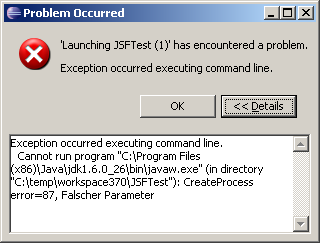 JUnit error JUnit error