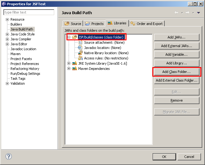 Modify Build Path Modify Build Path
