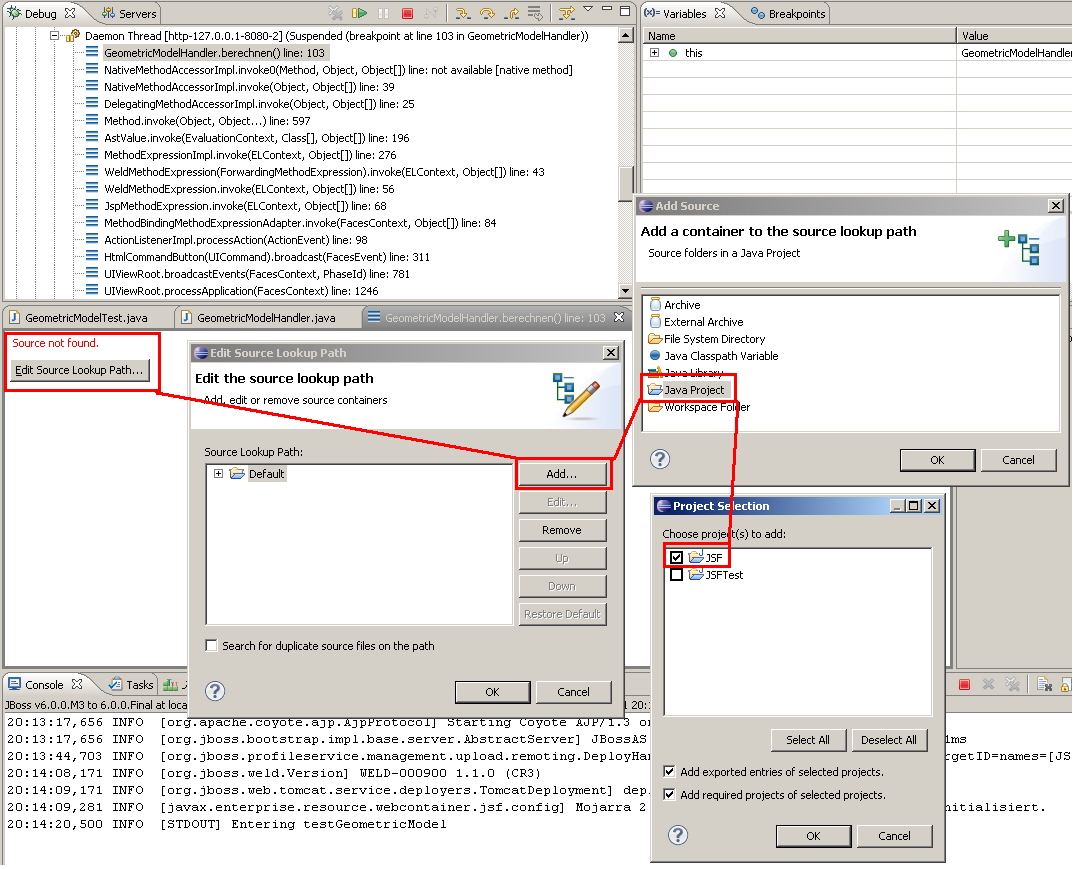 Source Lookup Path