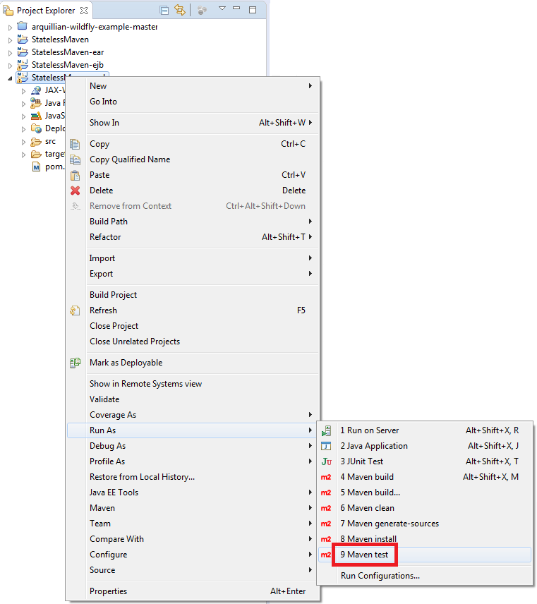 Maven test