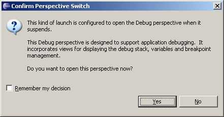 Debug-Perspective