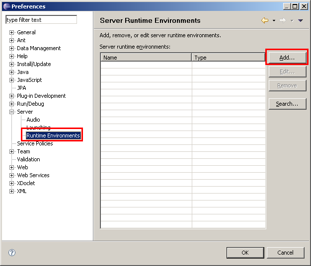 JBoss konfigurieren, Schritt 1