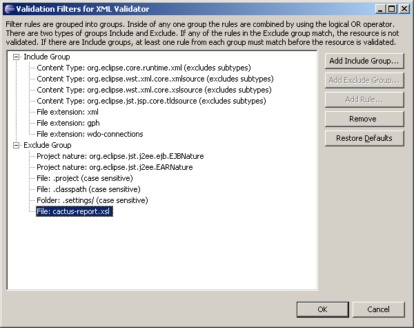 Validation Filters (2) Validation Filters (2)
