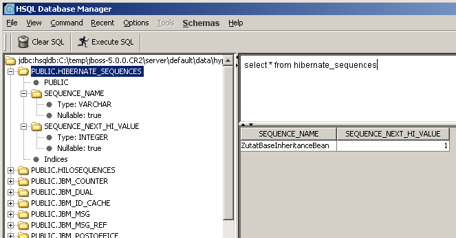 HIBERNATE_SEQUENCES