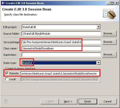 Stateful Session Bean