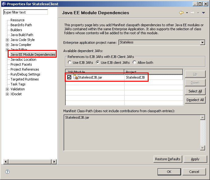 Application Client, Schritt 2