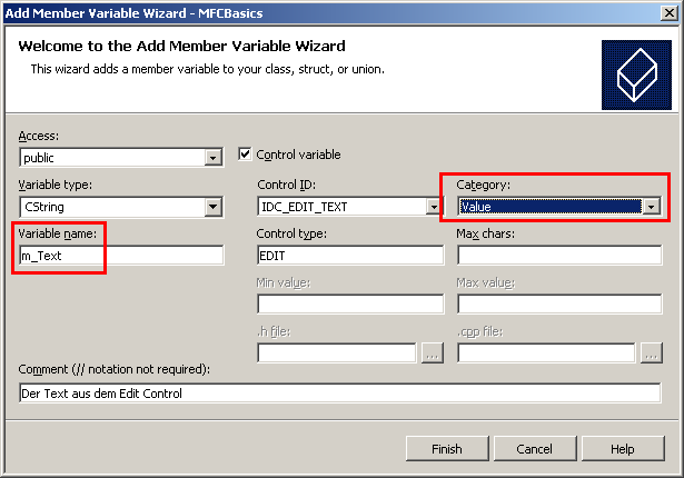 Variable fr Textfeld zufgen