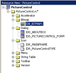 Bitmap in Resourcenansicht