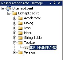 Toolbar in Resourcen