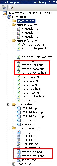 Projektmappen-Explorer