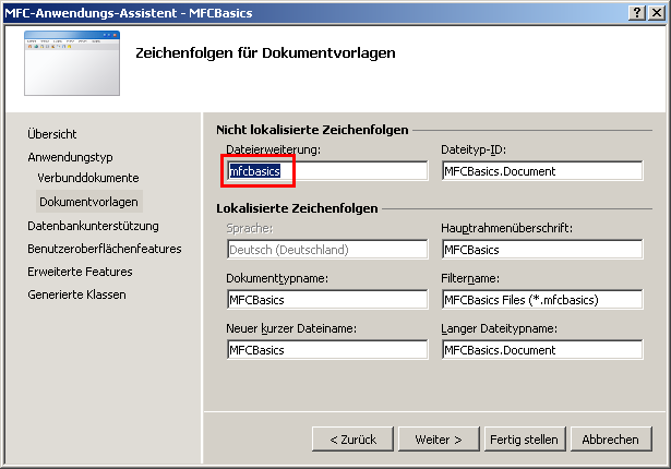 Dokumentvorlagen