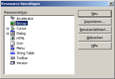 Bitmap hinzufgen