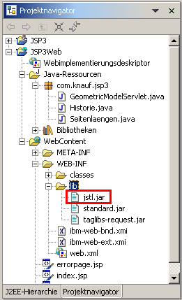 JSTL.jar importieren