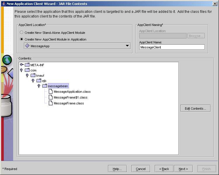 Application Client (Step 1)
