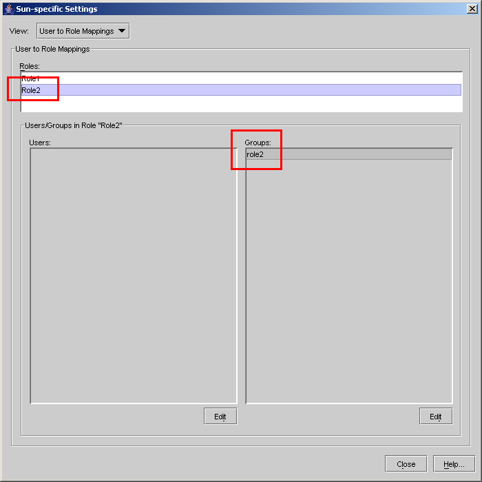 Security Config im Deploytool
