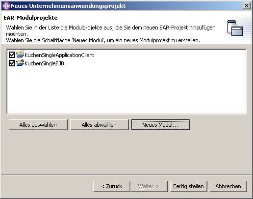 Erzeugen einer Application (Module)