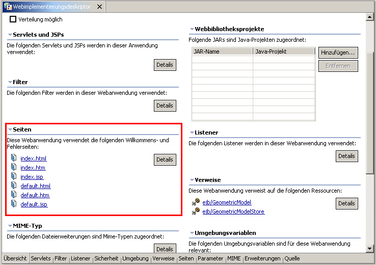 Webclient, Index-Seite, Schritt 1