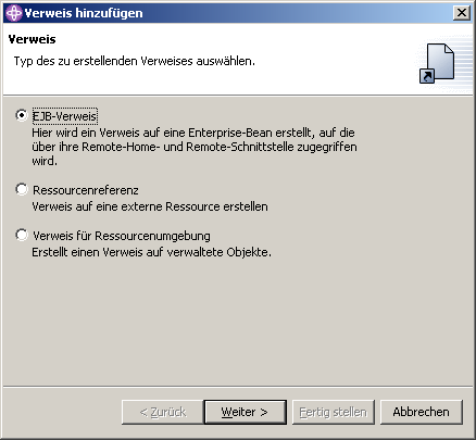 Application Client, EJB-Referenzen, Schritt 2