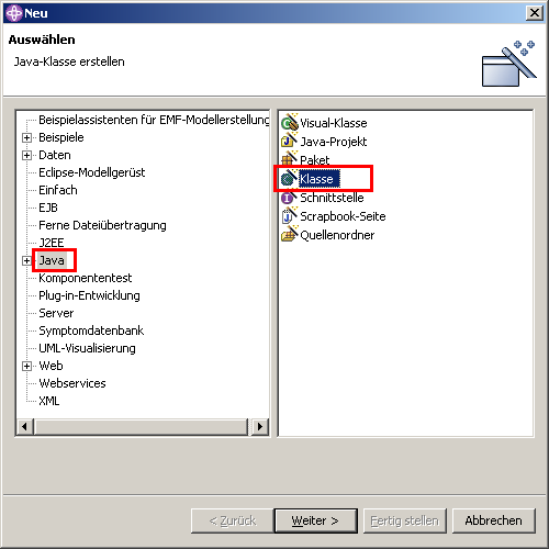 Application Client, Schritt 2