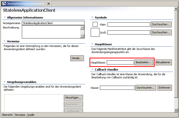Application Client, Schritt 5