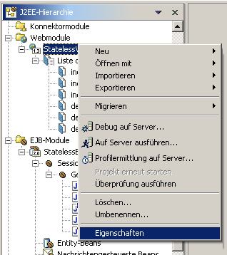 Webclient, EJB-Referenz