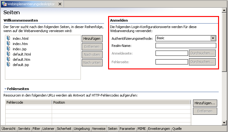 Web-Sicherheit: Anmelde-Methode