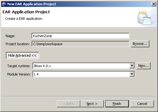 EAR Application Project