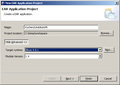 EAR Application Project