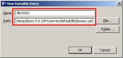 Variable JBOSSSX