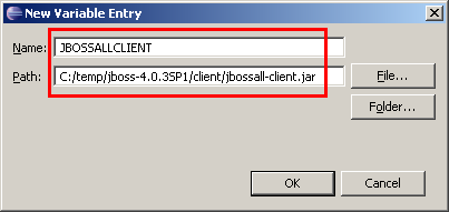 Variable JBOSSALLCLIENT