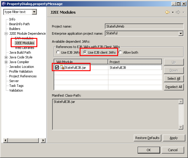 Webclient, EJB-Referenz