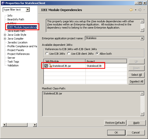 Application Client, Schritt 2