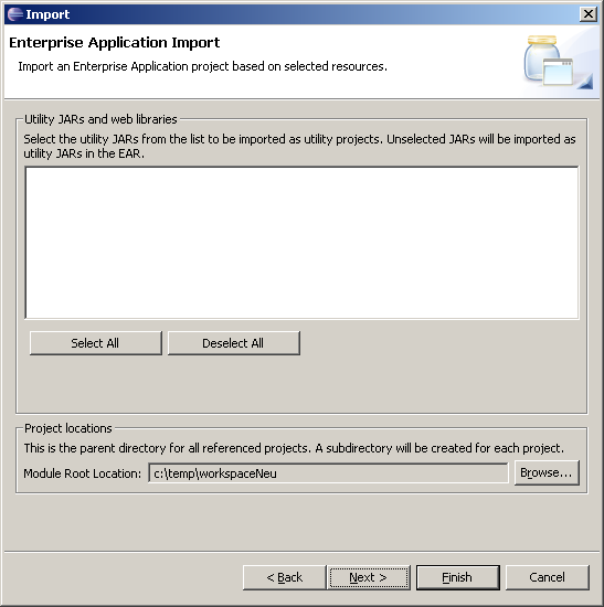 Import, Schritt 3