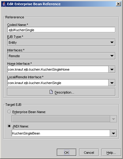 Application Client (EJB-Referenzen)