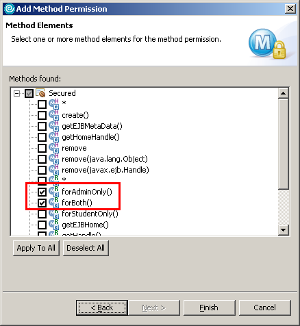 Method Permissions (3)