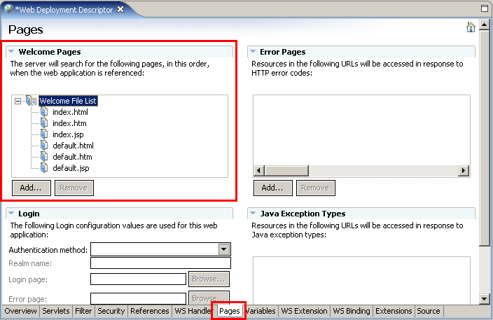 Webclient, Index-Seite, Schritt 1