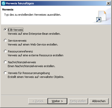 Application Client, EJB-Referenzen, Schritt 2