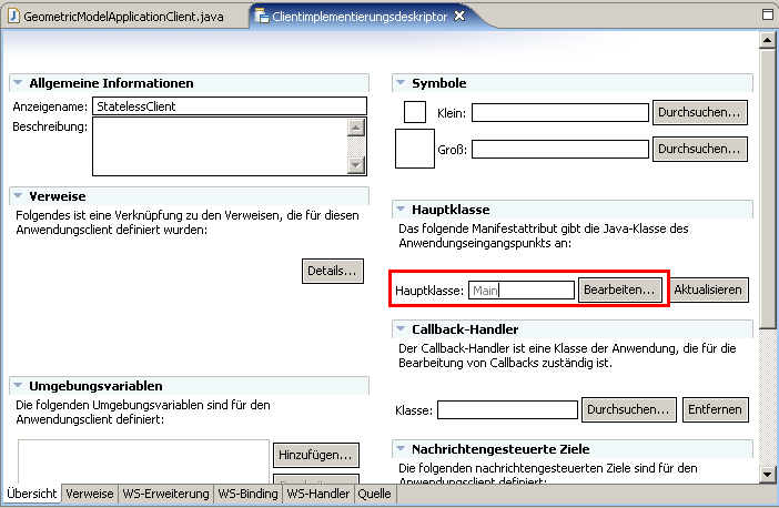 Application Client, Schritt 3