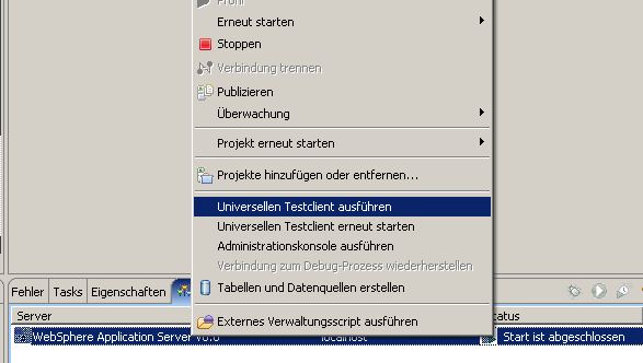 Testclient, Schritt 1