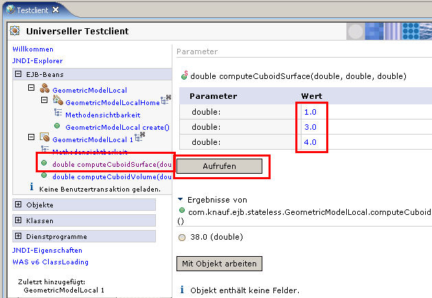 Testclient, Schritt 5