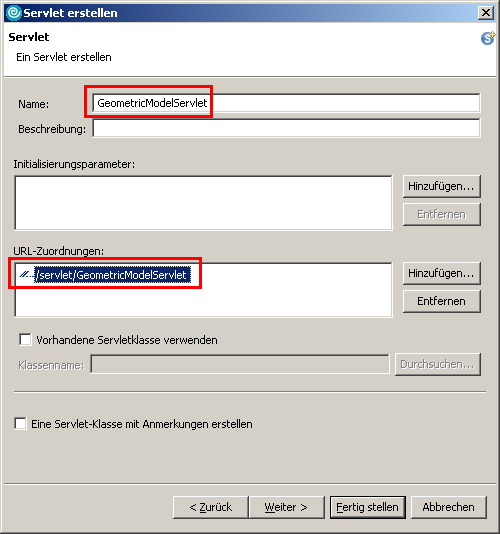 Servlet, Schritt 2