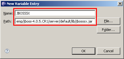 Variable JBOSSSX