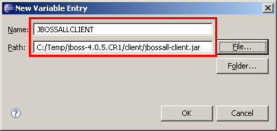Variable JBOSSALLCLIENT