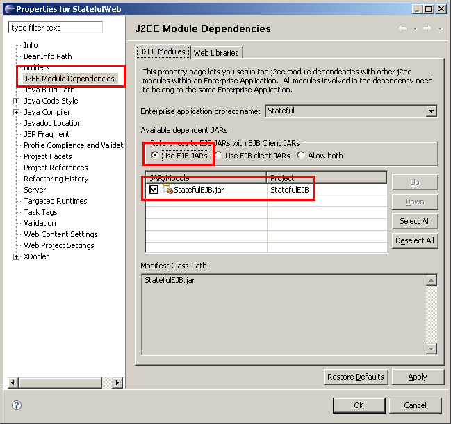Webclient, EJB-Referenz