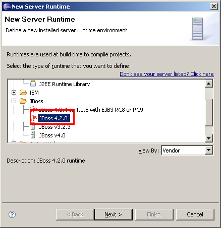 JBoss konfigurieren, Schritt 1