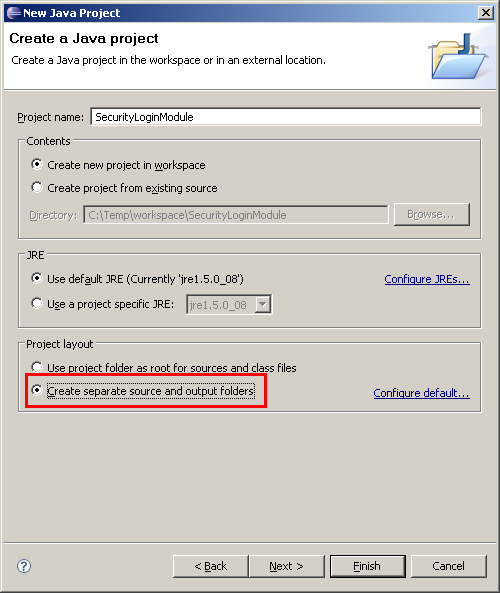 Projekt "SecurityLoginModule"
