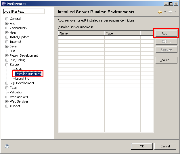 JBoss konfigurieren, Schritt 1