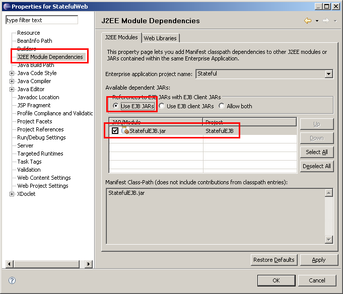 Webclient, EJB-Referenz